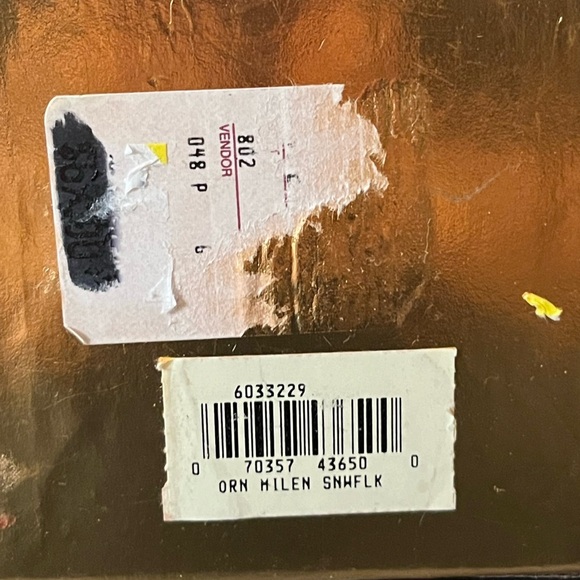 NWT/NOS Vintage Gorham Crystal Snowflake Ornament - Picture 4 of 4